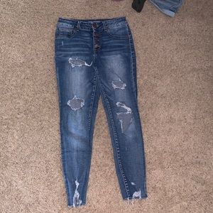 Maurices distressed skinny jeans